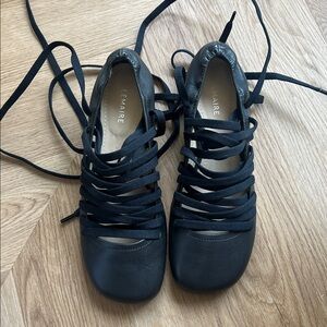 Lemaire Lace-Up Ballet Flats, 37